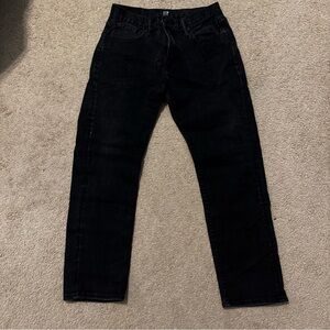 GAP Black Straight Leg Jeans